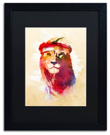 Robert Farkas 'Gym Lion' Matted Framed Art