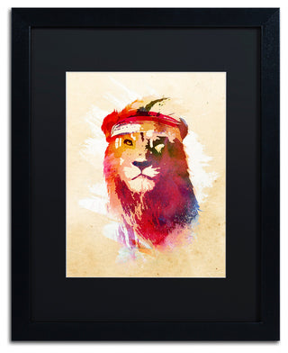 Robert Farkas 'Gym Lion' Matted Framed Art