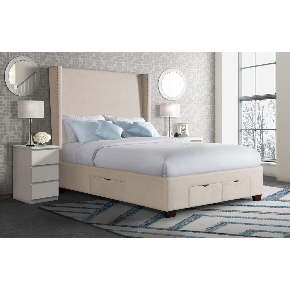 Picket House Furnishings Fiona Queen Upholstered Storage Bed