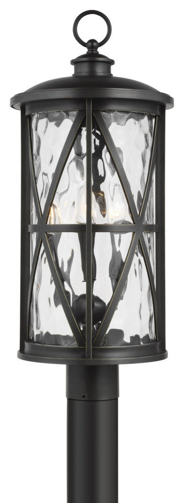 Generation Lighting OL15207 Millbrooke 3 Light 25" Tall Post - Antique Bronze