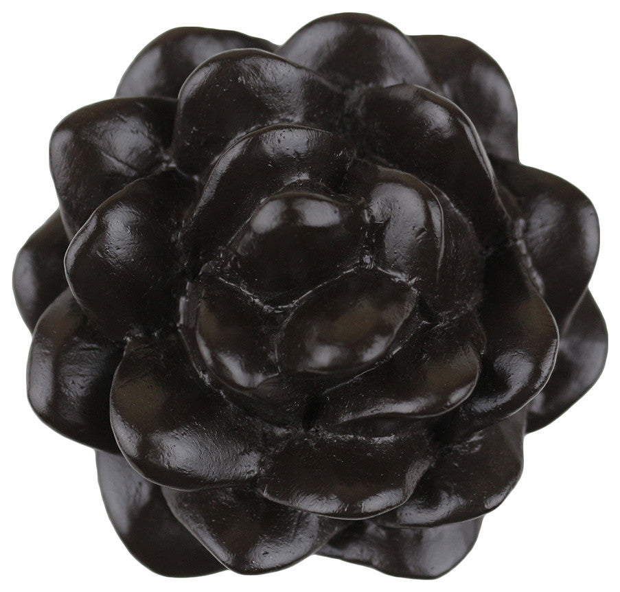 Pinecone Drapery Medallion Holdback, Espresso