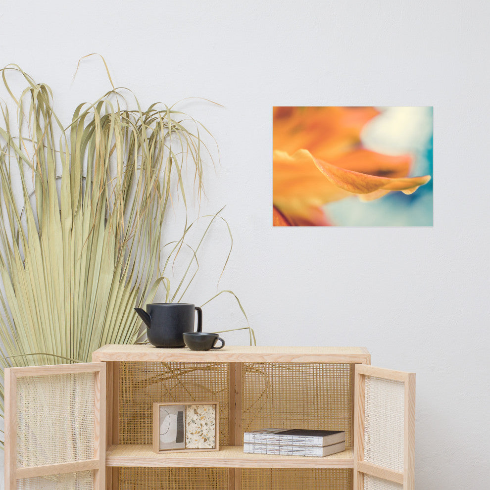 Serene Petals of Life Floral Nature Photography Unframed Wall Art Print, 18" X 24"