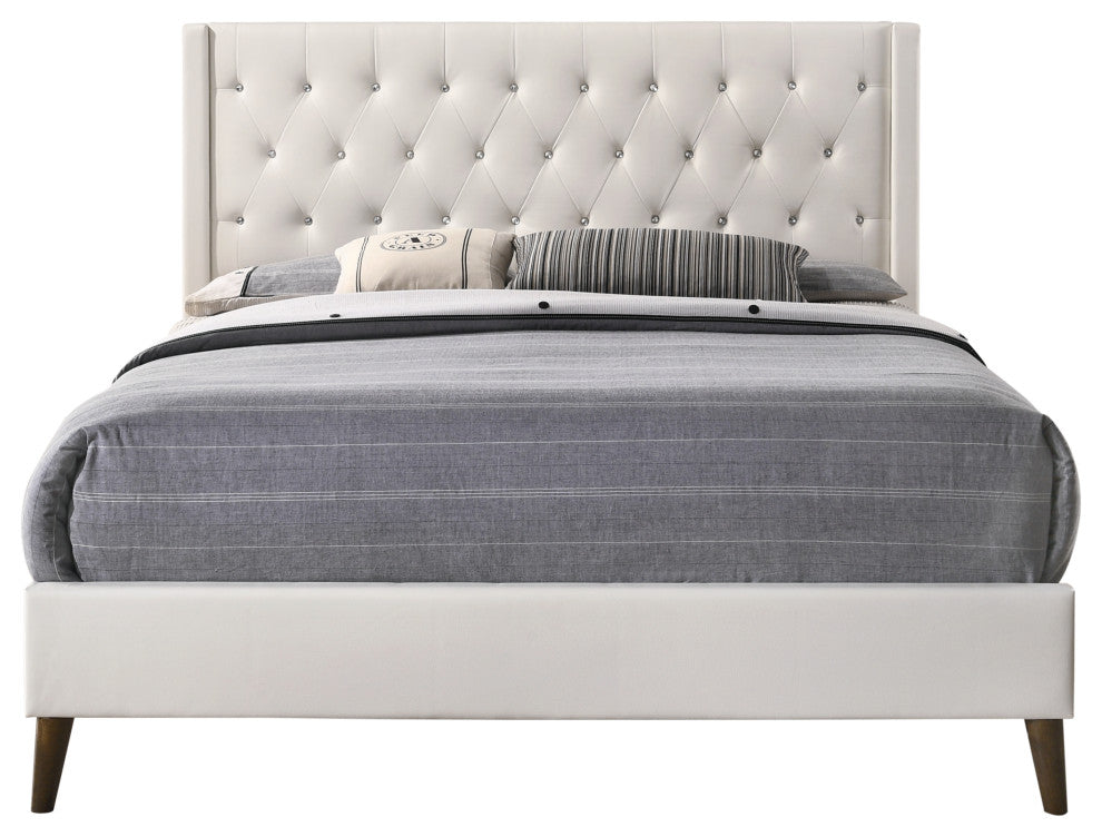 Bergen Queen Bed, White