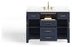 The Oswald Bathroom Vanity, Midnight Blue, 48", Single Sink, Freestanding