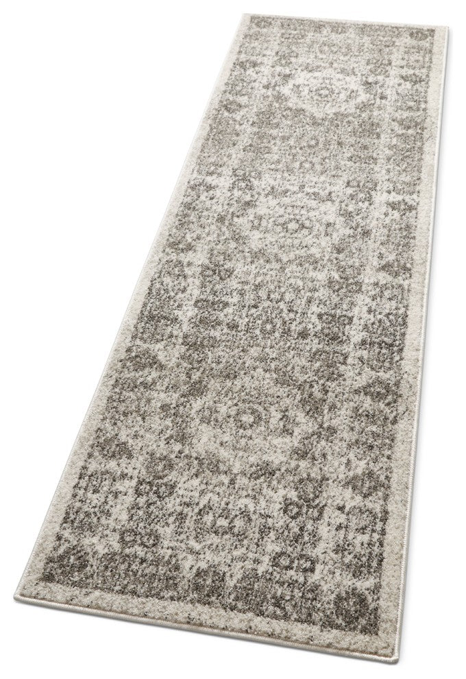 Well Woven Serenity Millie Traditional Vintage Medallion Ivory Runner Rug
