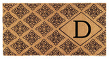 Regency Monogram Doormat, 3'x6'x1.5", D