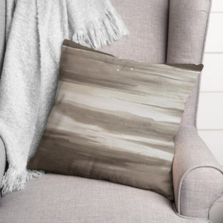 Gray Streaks 18x18 Indoor/Outdoor Pillow