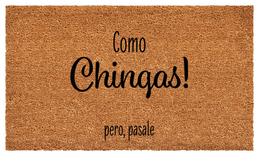 Calloway Mills Como Chingas! Pero Pasale Spanish Doormat, 24"x36"