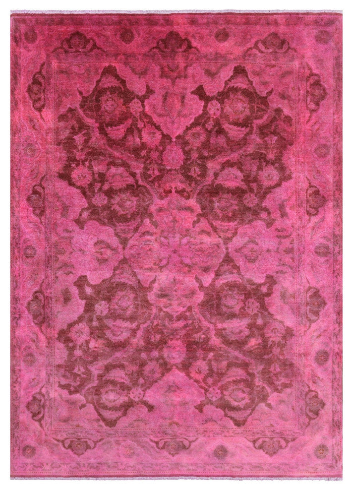 8' 10" X 12' 0" Overdyed Full Pile Handmade Wool Rug - WR2245