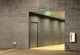 ECL2 Series Slim LED Emergency Exit Sign Combo, Green Lettering