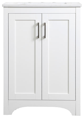 24" Single Bathroom Vanity, White