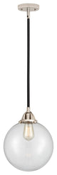 Beacon Mini Pendant, Black Polished Nickel, Clear, Clear
