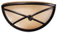 1-Light Wall Sconce, Aspen Bronze With Rustic Scavo Glass
