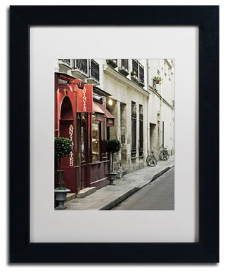 'Parisian Antiques' Matted Framed Canvas Art by Preston
