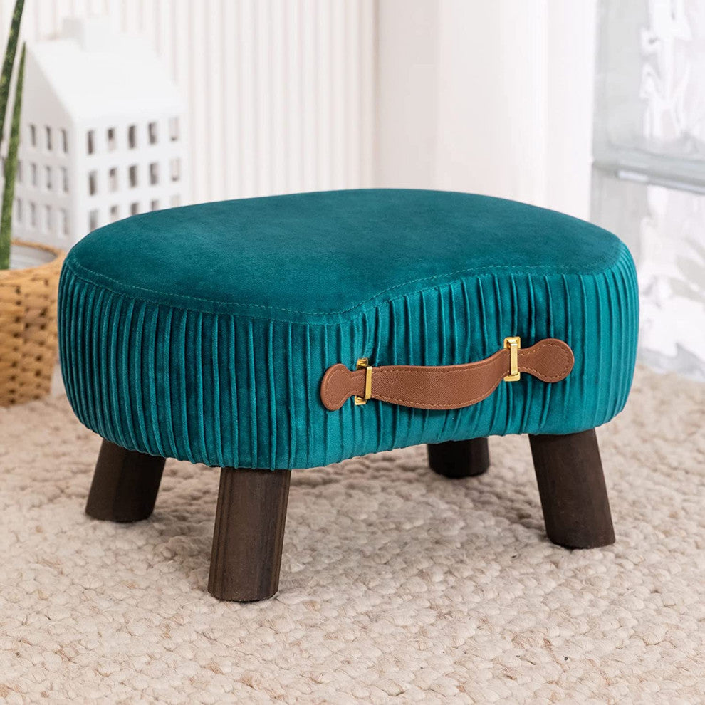 Step Stool with Padded Seat for Couch and Living Room
