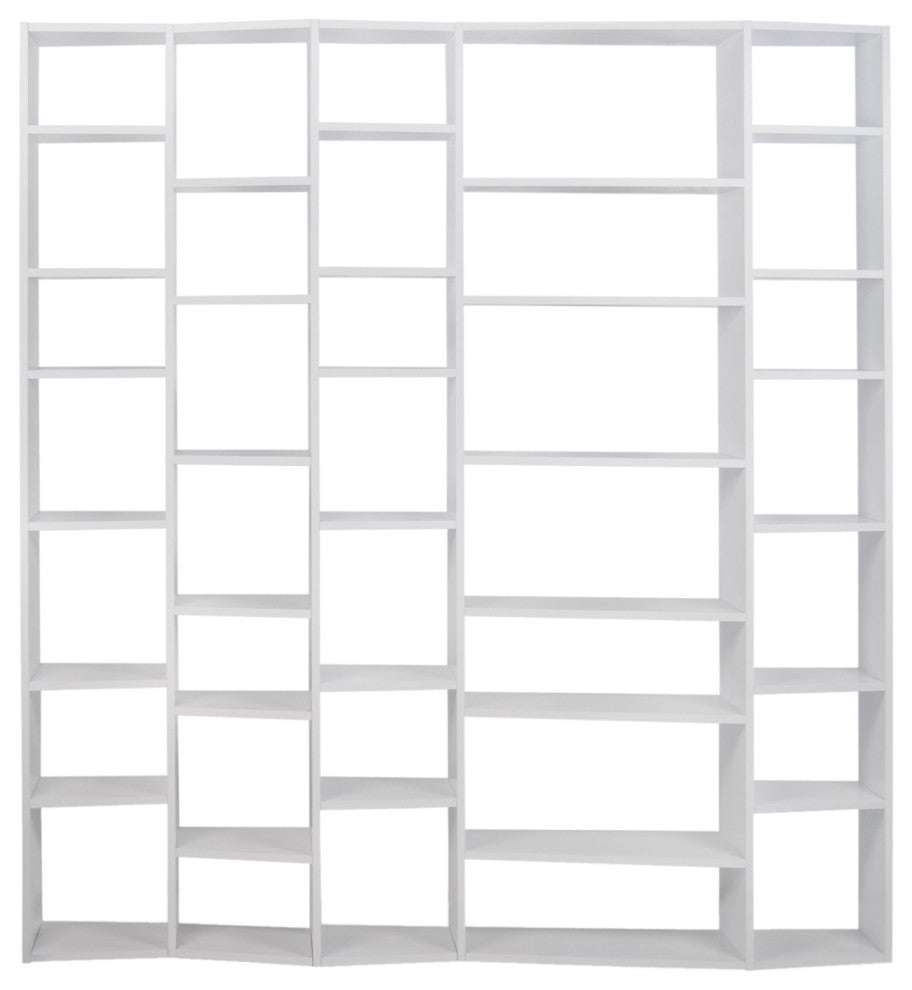 Modern White Large Modular Book Shelves