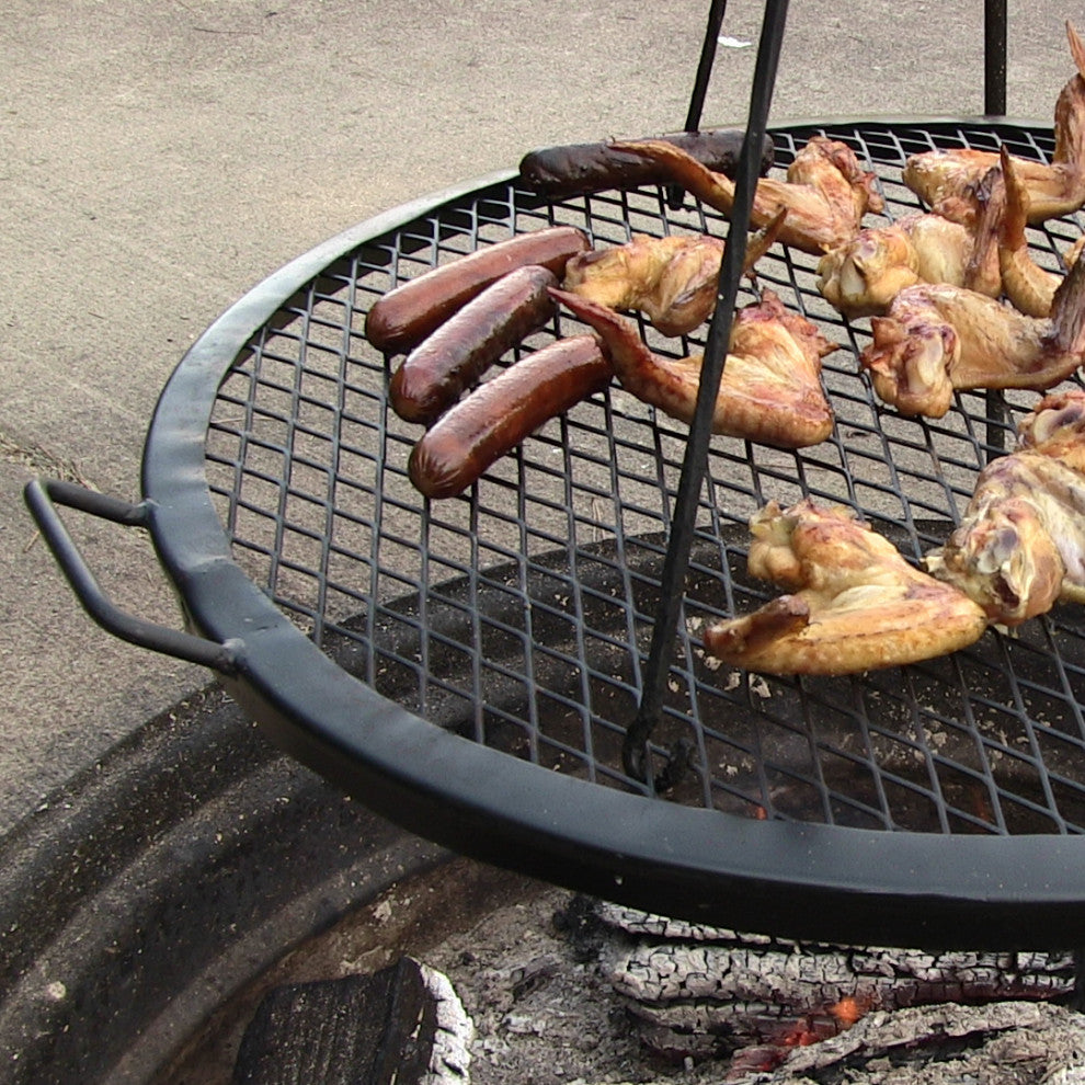 Sunnydaze X Marks Outdoor Fire Pit Cooking Grill Grate, 22" Diameter