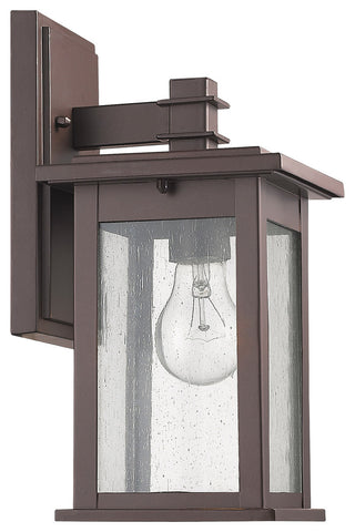 Tristan 1-Light Outdoor Wall Sconce, 12" High, Rubbed Bronze