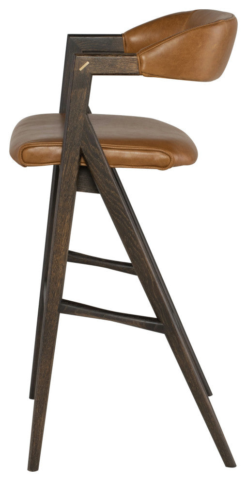 Anita Desert Leather Bar Stool