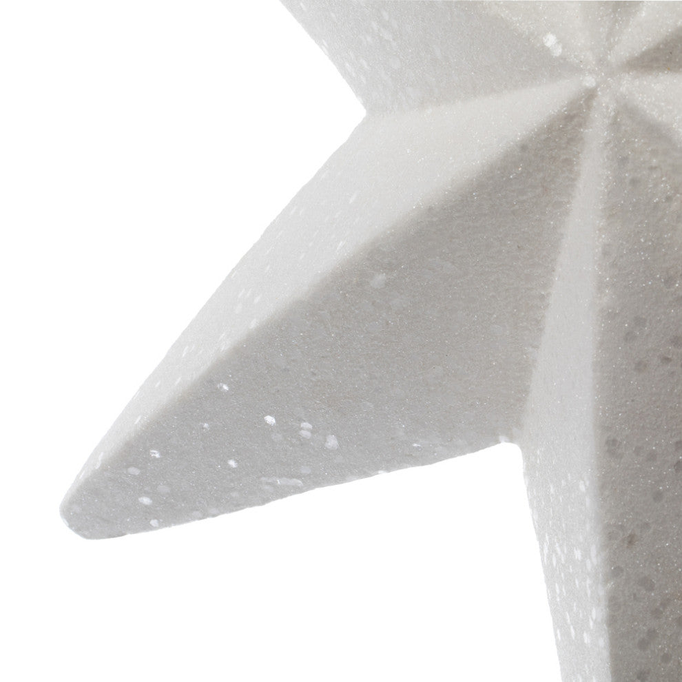 Vickerman L180211 20" White Glitter Bethlehem Star Christmas Ornament
