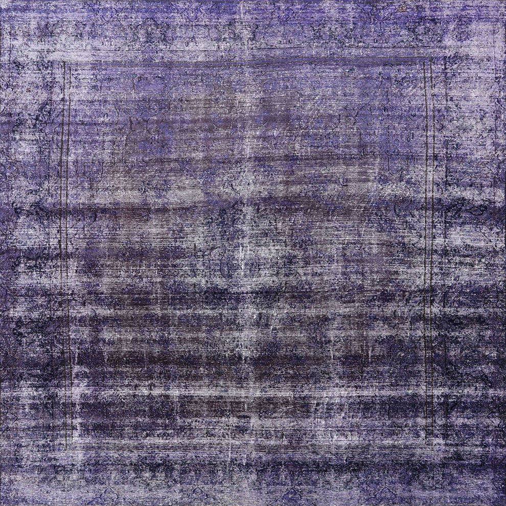 Ahgly Company Indoor Square Mid-Century Modern Area Rugs, 7' Square