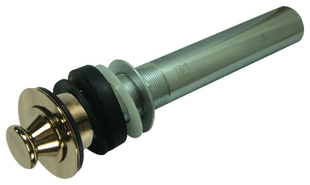 Fauceture Lift and Turn Sink Drain without Overflow, Polished Brass