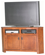 Eagle Furniture 56" Mission Corner Entertainment Console, Medium Oak