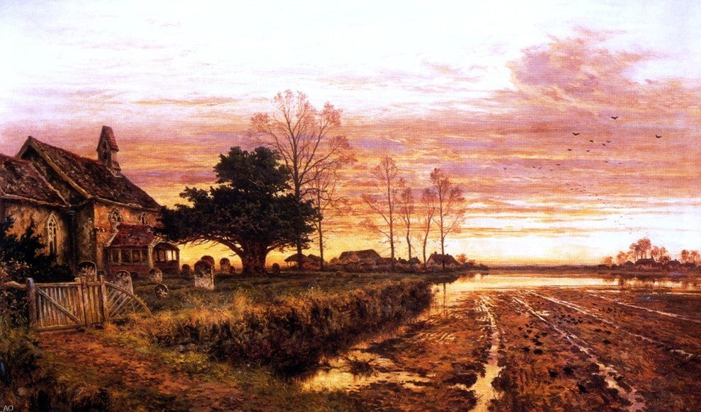 Benjamin Williams Leader At Evening Time it Shall be Light Gallery Wrap Canvas