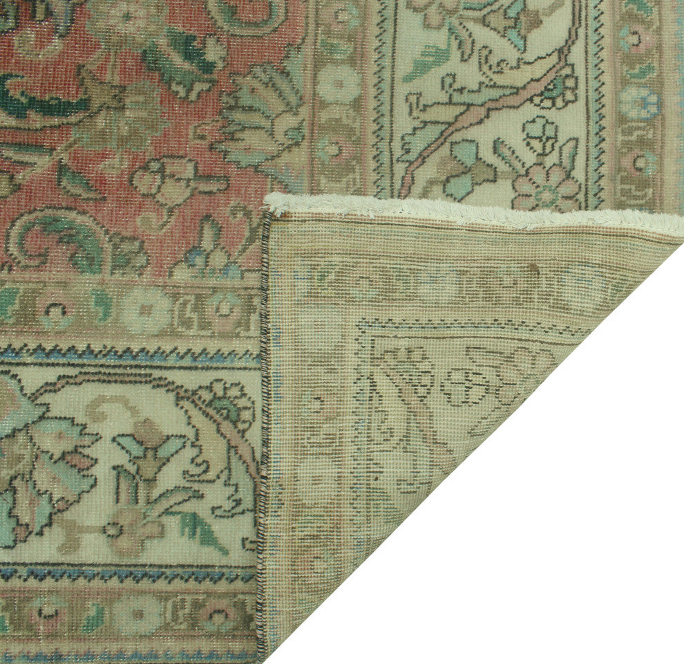 Fine Vintage Distressed Shafi Rose Rug