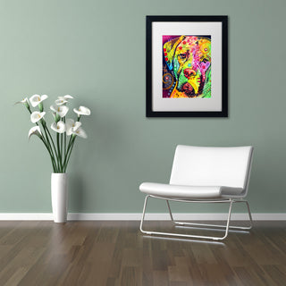 Dean Russo 'Mastiff II' Framed Art, Black Frame, 11"x14", White Matte