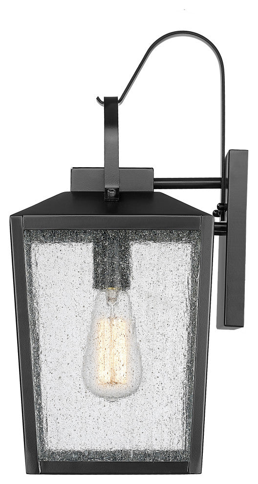 1 Light 8" Powder Coated Black Outdoor