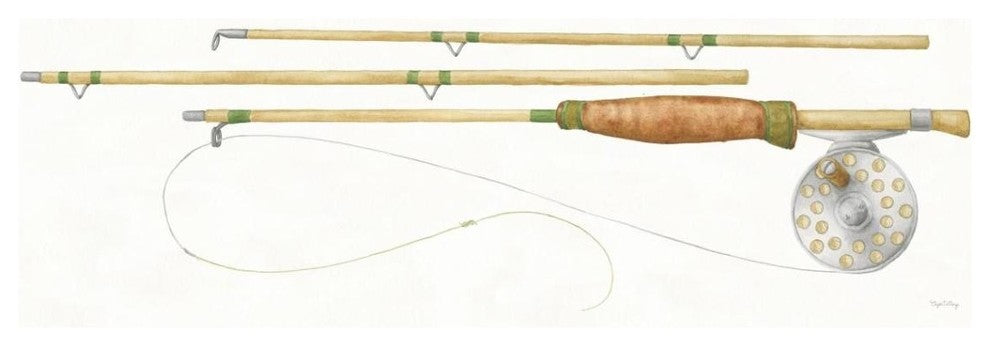 "Gone Fishin XIII" Digital Paper Print by Elyse DeNeige, 38"x14"