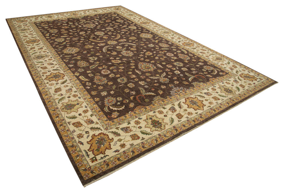 Rug N Carpet - Hand-Knotted Oriental 11' 10" x 17' 11" Large Oushak Area Rug