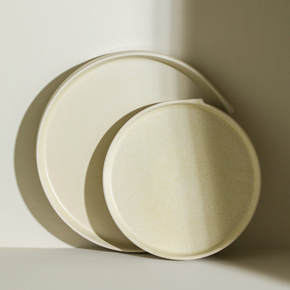 Stone Lain Bao Stoneware Dinner Plate Set of 4, Beige