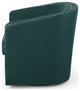 Jaymee Fabric Swivel Chair, Green and Black