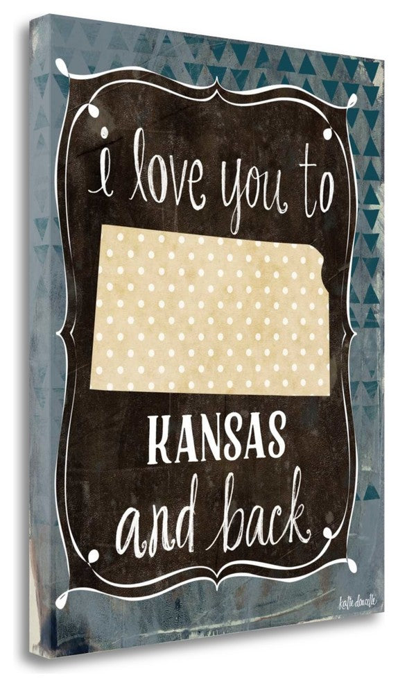 "Kansas And Back" By Katie Doucette, Giclee Print on Gallery Wrap Canvas
