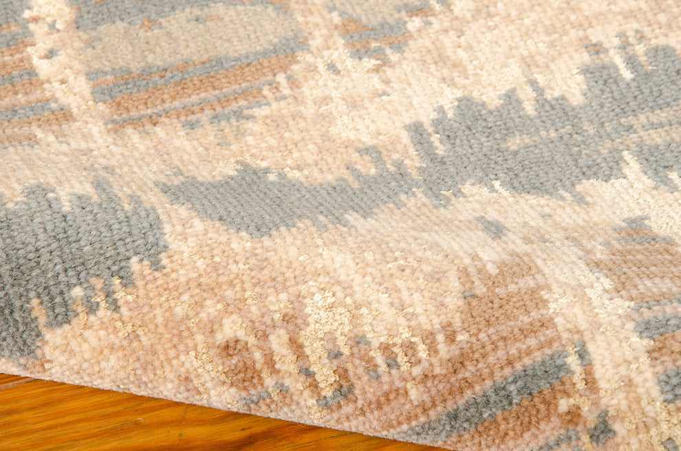 Nourison Silken Allure Area Rug, Teal, 5'6"x8'