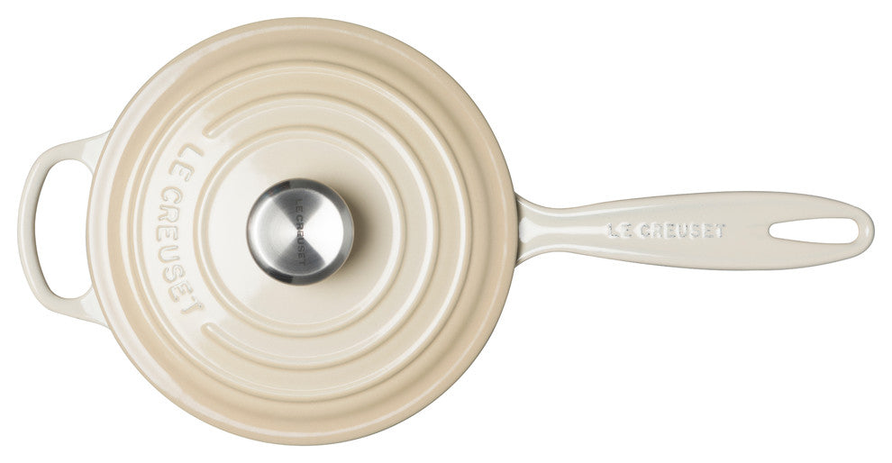 Le Creuset Signature Cast Iron Saucepan, 20 cm, Almond