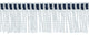 Thin Bullion Fringe Trim, Style# BFT2, Color# A1T - Royal White [5 Yards]
