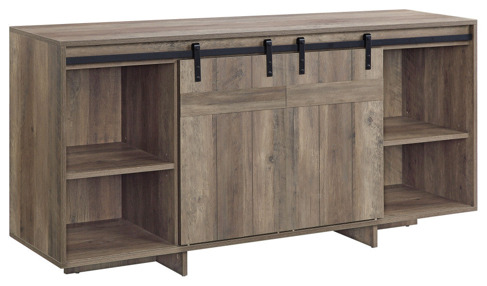 ACME Bellarosa TV Stand in Rustic Oak