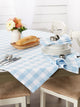 Light Blue Buffalo Check Tablecloth 52X52