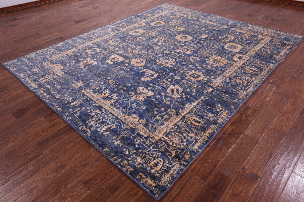 Wool & Silk Hand Knotted Persian Rug 8' 1" X 10' 1" - Q15801