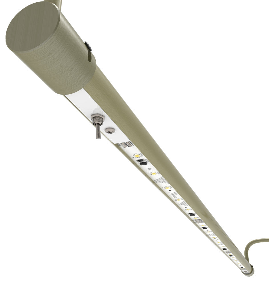 Cocoweb Slim Line LED Picture Lights, Dimmable, Plug-In, Antique Brass, 30"