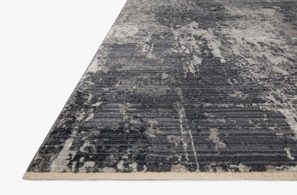 Samra SAM-06 Charcoal/Silver 2'3"x3'10" Area Rug