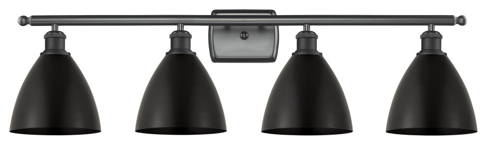 Ballston Dome Bath Vanity Light, Matte Black, Matte Black