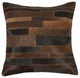 Natural Torino Madrid Pillow 18"x18", Chocolate