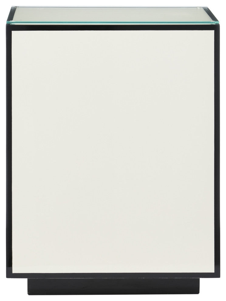 Ivory Lacquer Side Table