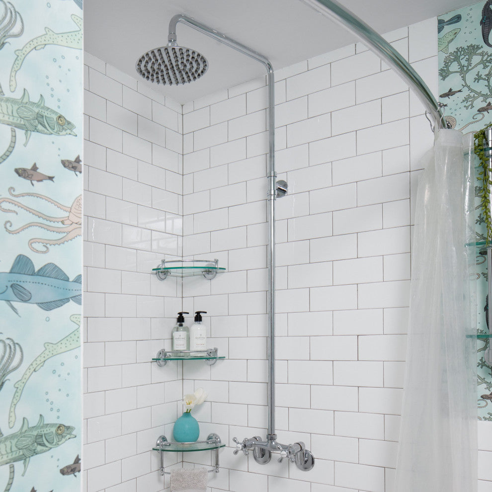 Crown Heights Ceramic Wall Tile, Glossy White