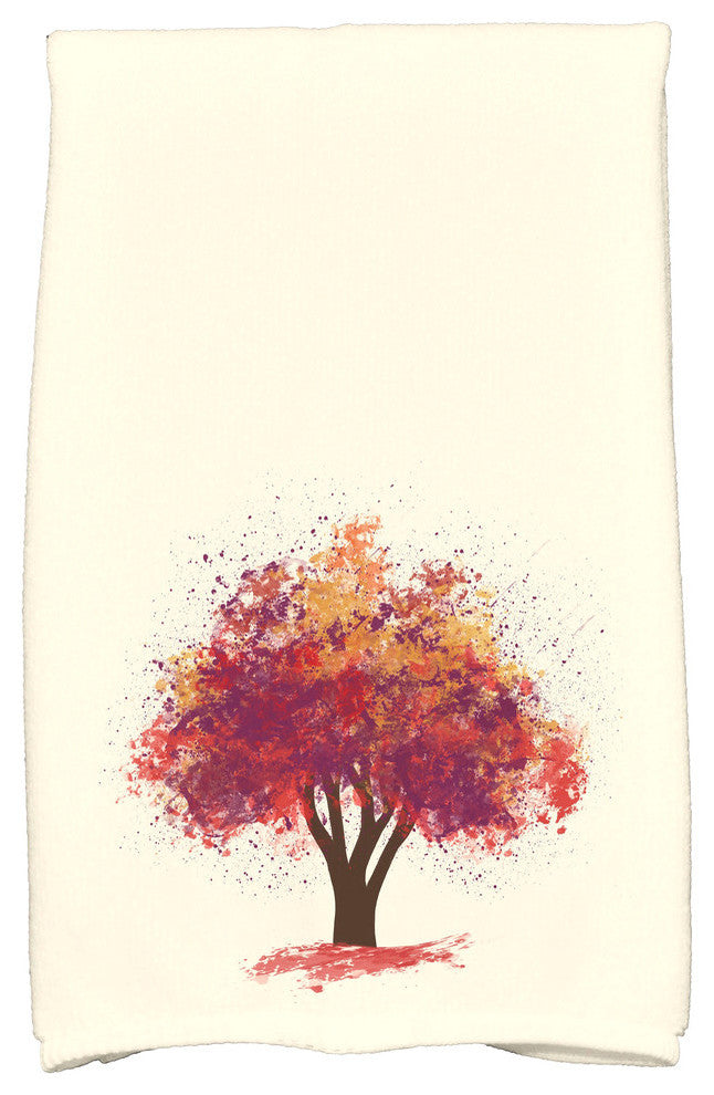 Fall Bounty Floral Print Hand Towel, Purple