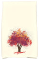 Fall Bounty Floral Print Hand Towel, Purple